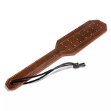 Elegant Dual-Sided Satin & Leather Spanking Paddle