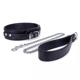 Sophisticated Black BDSM Collar & Leash Set