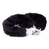 Soft Adjustable Furry Leather Handcuffs