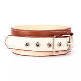 Adjustable Leather BDSM Collar