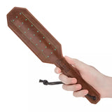 Elegant Dual-Sided Satin & Leather Spanking Paddle