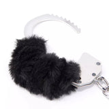 Soft Adjustable Furry Leather Handcuffs