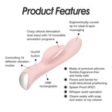 Tickling Tip Rabbit Vibrator – Dual Stimulation G-Spot & Clitoral Massager