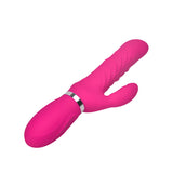 Double Motors Thrusting Vibrating Rabbit – Dual Stimulation, USB Rechargeable, Waterproof