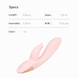 Multi-Speed Tongue Licking Rabbit Vibrator – USB Rechargeable, Dual Stimulation, Waterproof