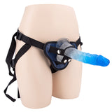 Adjustable Strap-On Dildo Panties – Realistic Blue Penis