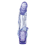 Transparent Purple Vibrating Dildo – Adult Female Pleasure