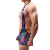 Men's Rainbow Singlet - Vibrant Colors and Unity Design