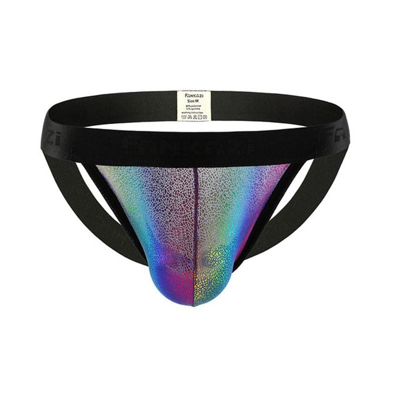 Gay Rainbow Sparkle Pouch Jockstrap - Flaunt Your Pride