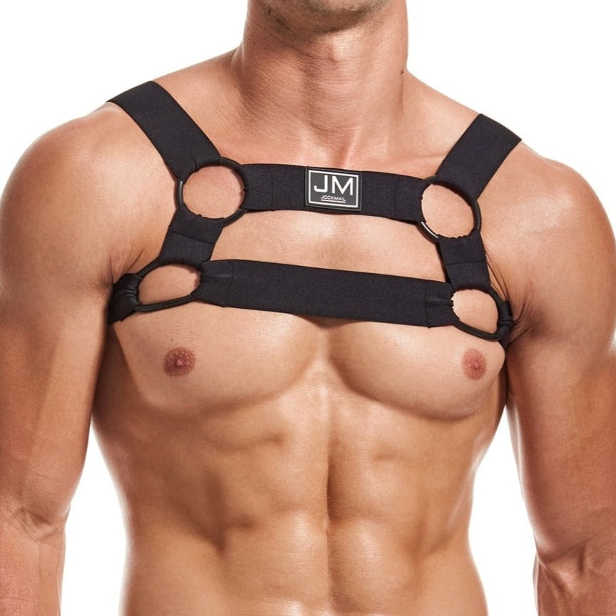 Jockmail Men's Elastic Chest Harness - Elevate Your Allure