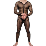 Men's Full Body Mesh Bodysuit - Step Into Audacity