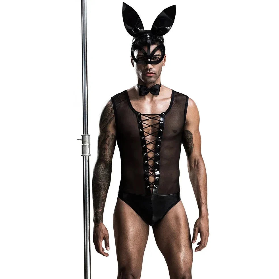 Sexy Rabbit Gay Costume - Hop Into Playful Allure