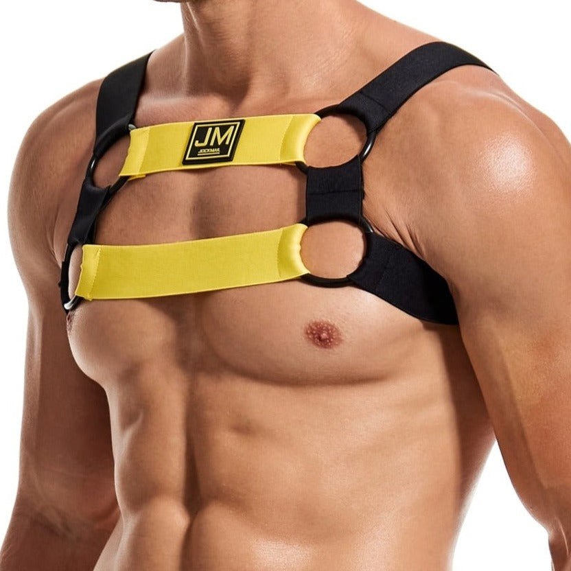 Jockmail Men's Elastic Chest Harness - Elevate Your Allure