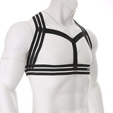 Men's Multiple Webbing/Straps Elastic Chest Harness - Dazzle and Shine