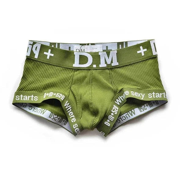 DM Men's Numbers Boxer Briefs - Playful and Stylish