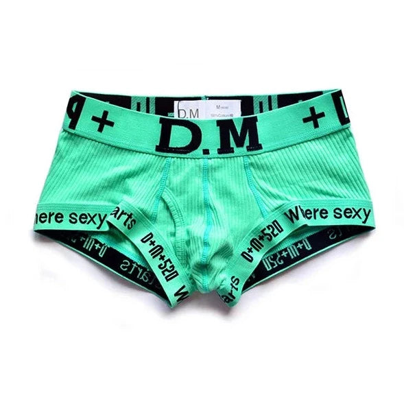 DM Men's Numbers Boxer Briefs - Playful and Stylish