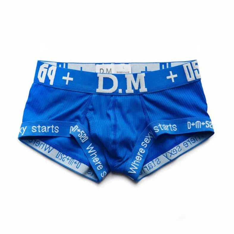 DM Men's Numbers Boxer Briefs - Playful and Stylish