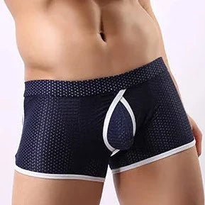 Men's Mesh Cage Boxer Briefs - Supportive and Eye-Catching