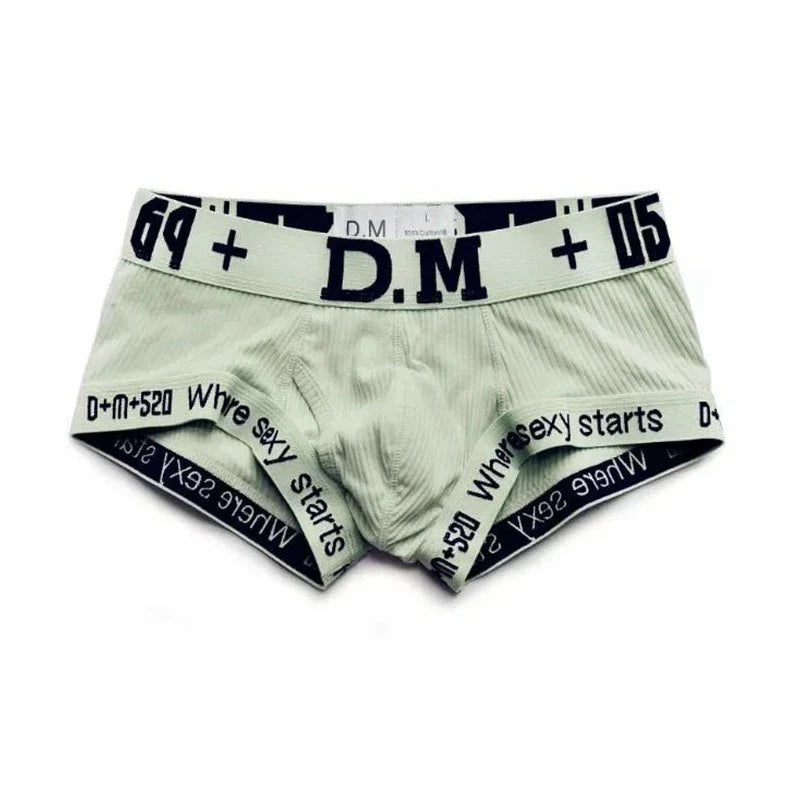 DM Men's Numbers Boxer Briefs - Playful and Stylish