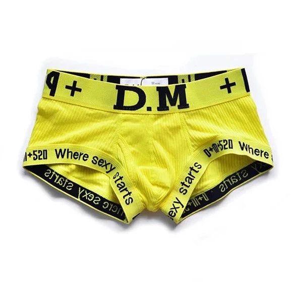 DM Men's Numbers Boxer Briefs - Playful and Stylish