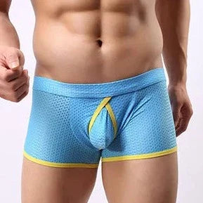 Men's Mesh Cage Boxer Briefs - Supportive and Eye-Catching