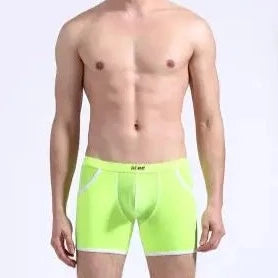 Men's Pocketed Ice Silk Boxer Briefs - Comfortable and Fun