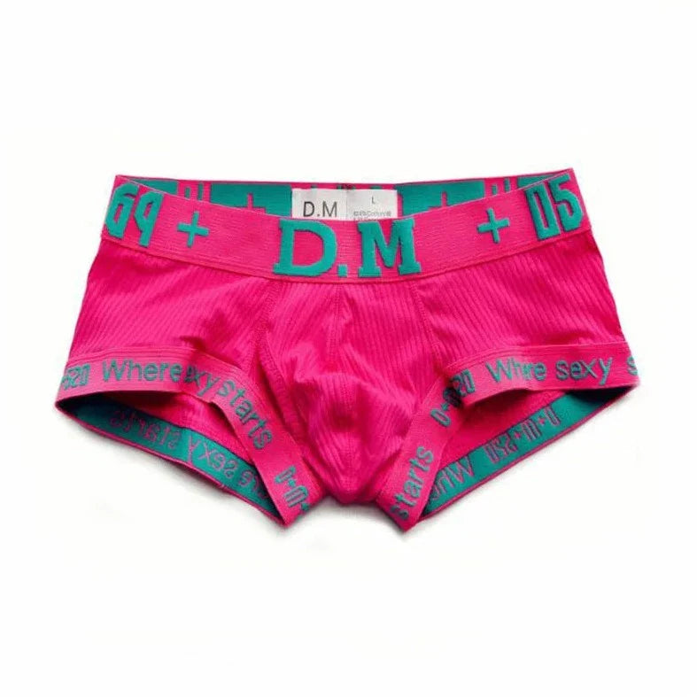 DM Men's Numbers Boxer Briefs - Playful and Stylish