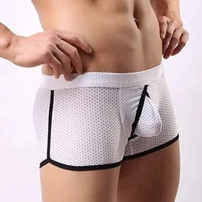 Men's Mesh Cage Boxer Briefs - Supportive and Eye-Catching