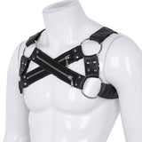 Zipper X-Gay Man Chest Harness - Bold and Alluring