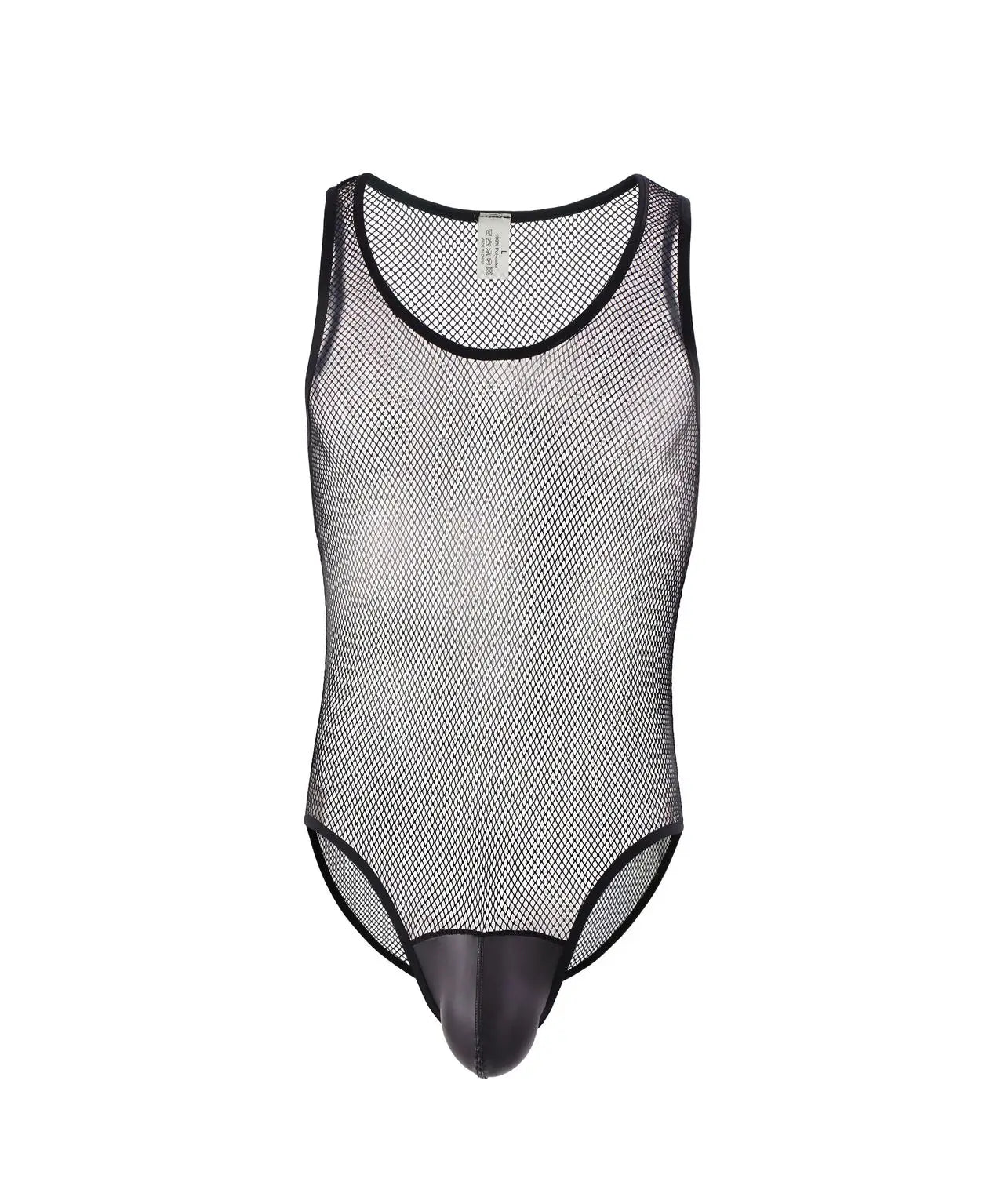 Men's One-piece Mesh Full Bodysuit - Provocative Design