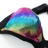 Gay Rainbow Sparkle Pouch Jockstrap - Flaunt Your Pride