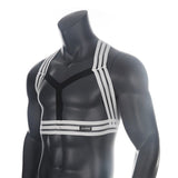 Men's Multiple Webbing/Straps Elastic Chest Harness - Dazzle and Shine