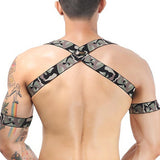 Men's Camo Elastic Harness - Unleash Your Inner Diva