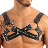 Zipper X-Gay Man Chest Harness - Bold and Alluring