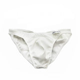 Sleek Men's PU Briefs in Black and White – Modern Style