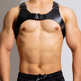 Men's PU Leather Adjustable Shoulder Harness - Dominant Style and Structure