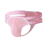 Double Waistband Pink Cotton G-String Thong for Men – Available in Multiple Colors