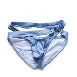 Sky Blue Cutout Bikini Brief for Men with Side Clasp – Available in Multiple Colors