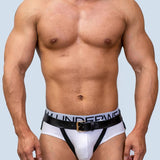 Adjustable Leather Cockring Harness Belt for Men - Available in White, Black, Brown