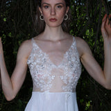 Celestial White Lace Night Gown – Dreamy Elegance for Any Night