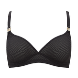 The Sheer Deco Easy Does It Bralette - Black