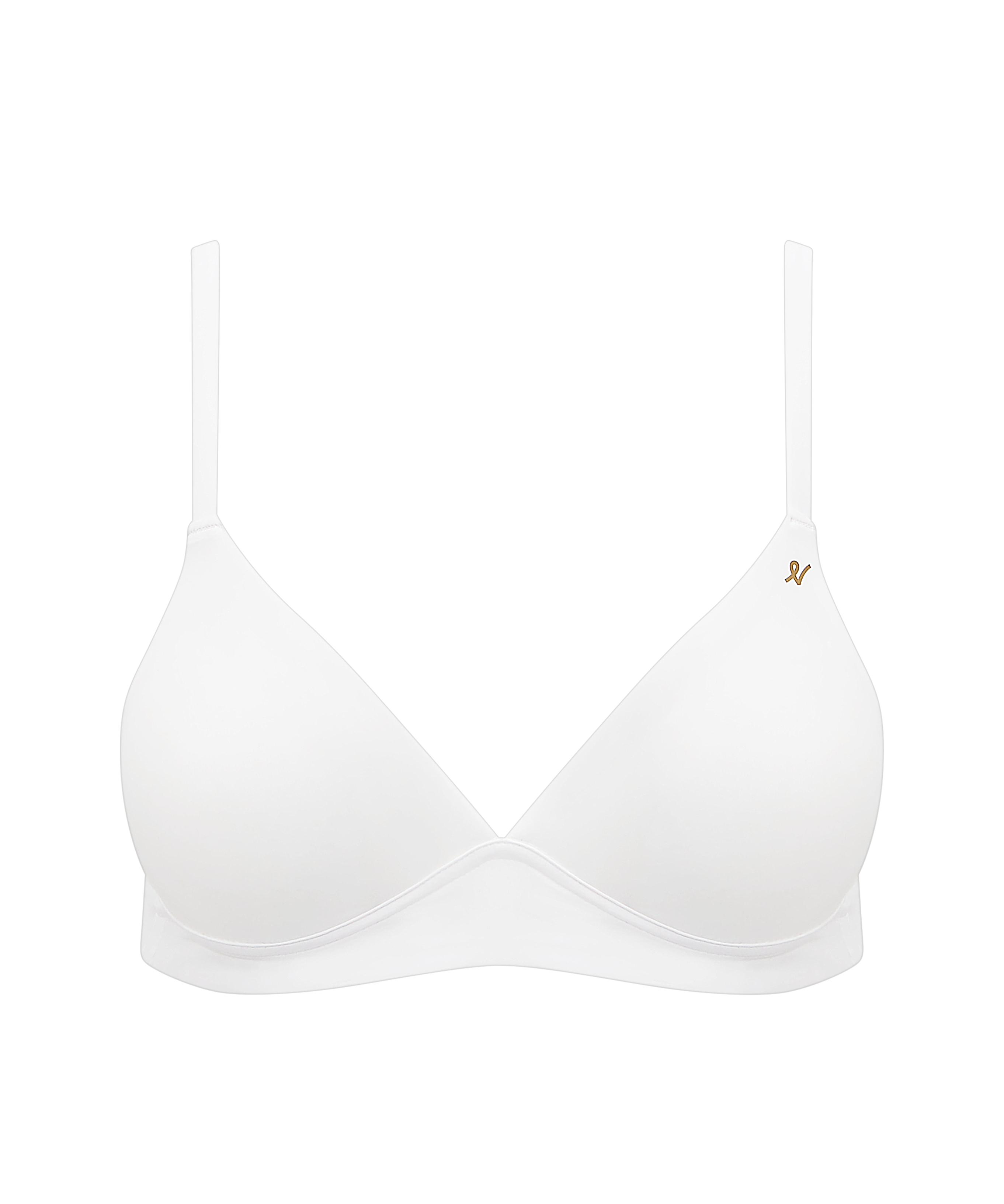 The Stretch Easy Does It Bralette  - Cotton White