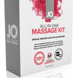 JO All-In-One Massage Glide Kit  - Warming - Gift Set 1 floz / 30 mL