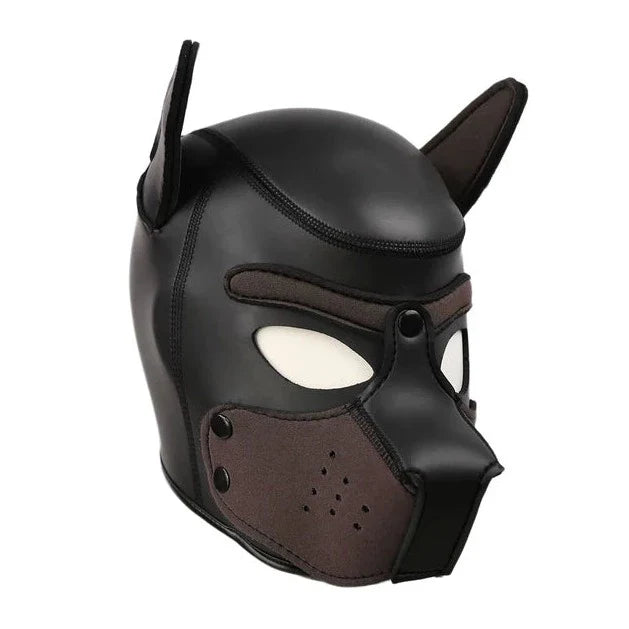 Gay Men Neoprene Alpha Puppy Hood for Kinks and Fetishes