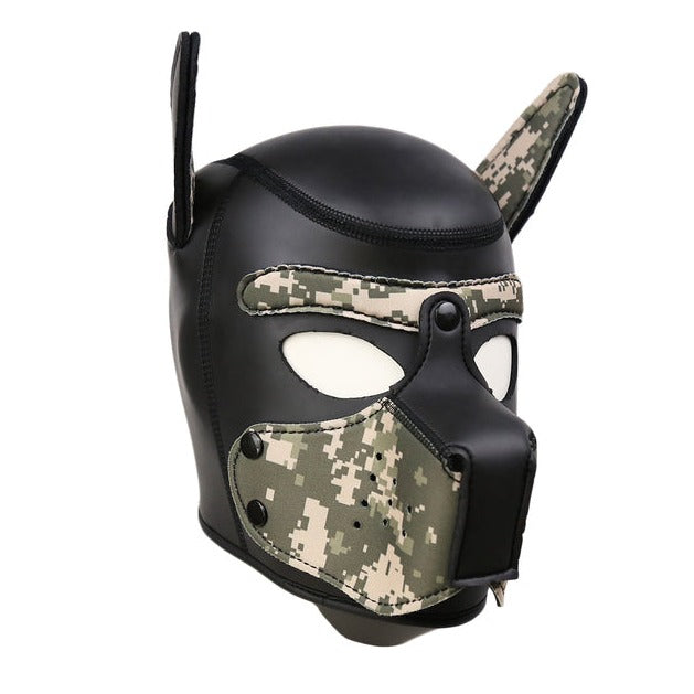 Gay Men Neoprene Alpha Puppy Hood for Kinks and Fetishes