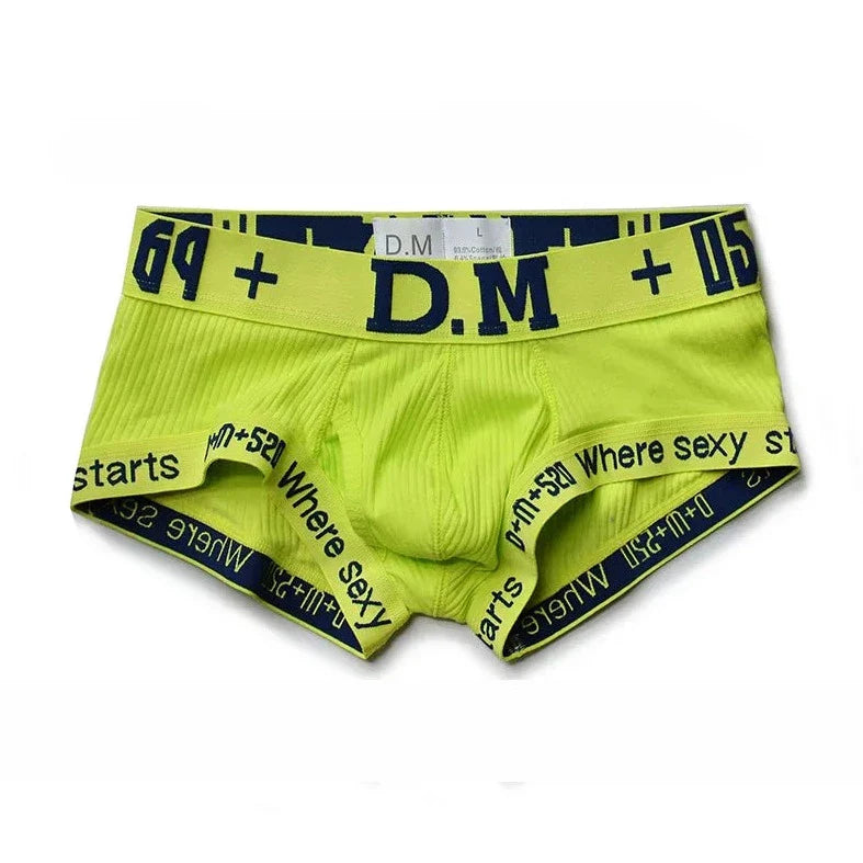 DM Men's Numbers Boxer Briefs - Playful and Stylish