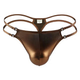 Men's Metallic Double Strap Thong - Bold and Daring