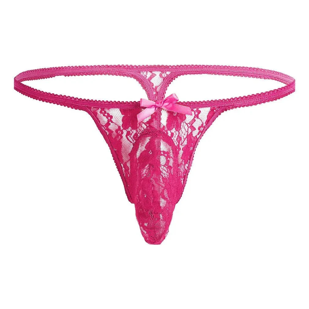 Men's Pouch Desire Garden Lace Thong - Alluring and Inclusive