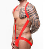 CLEVER-MENMODE Men's Elastic Jockstrap Harness