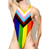 Pride Stripes Thong Bodysuit - Celebrate Diversity